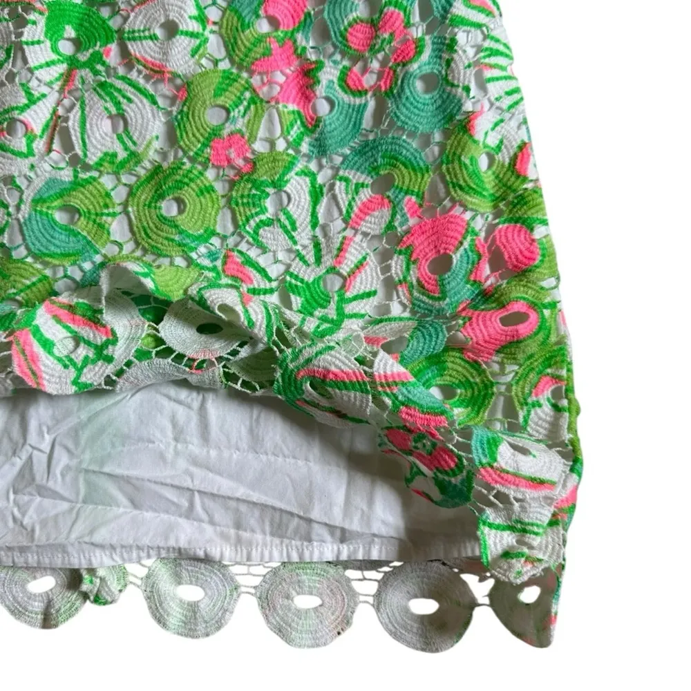 Lilly Pulitzer Womens Size 2 Shiloh Sand Bar Blu Splish Splash Dress Crochet - Image 5