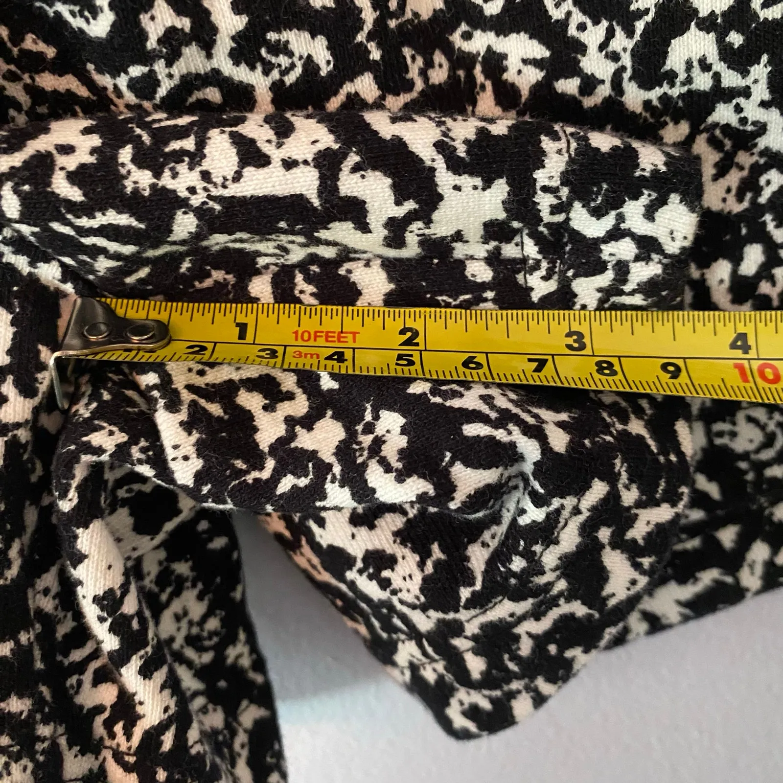 NWT Pistola Black White Marbled Terrycloth Sweat Shorts Women's size Small - Image 9