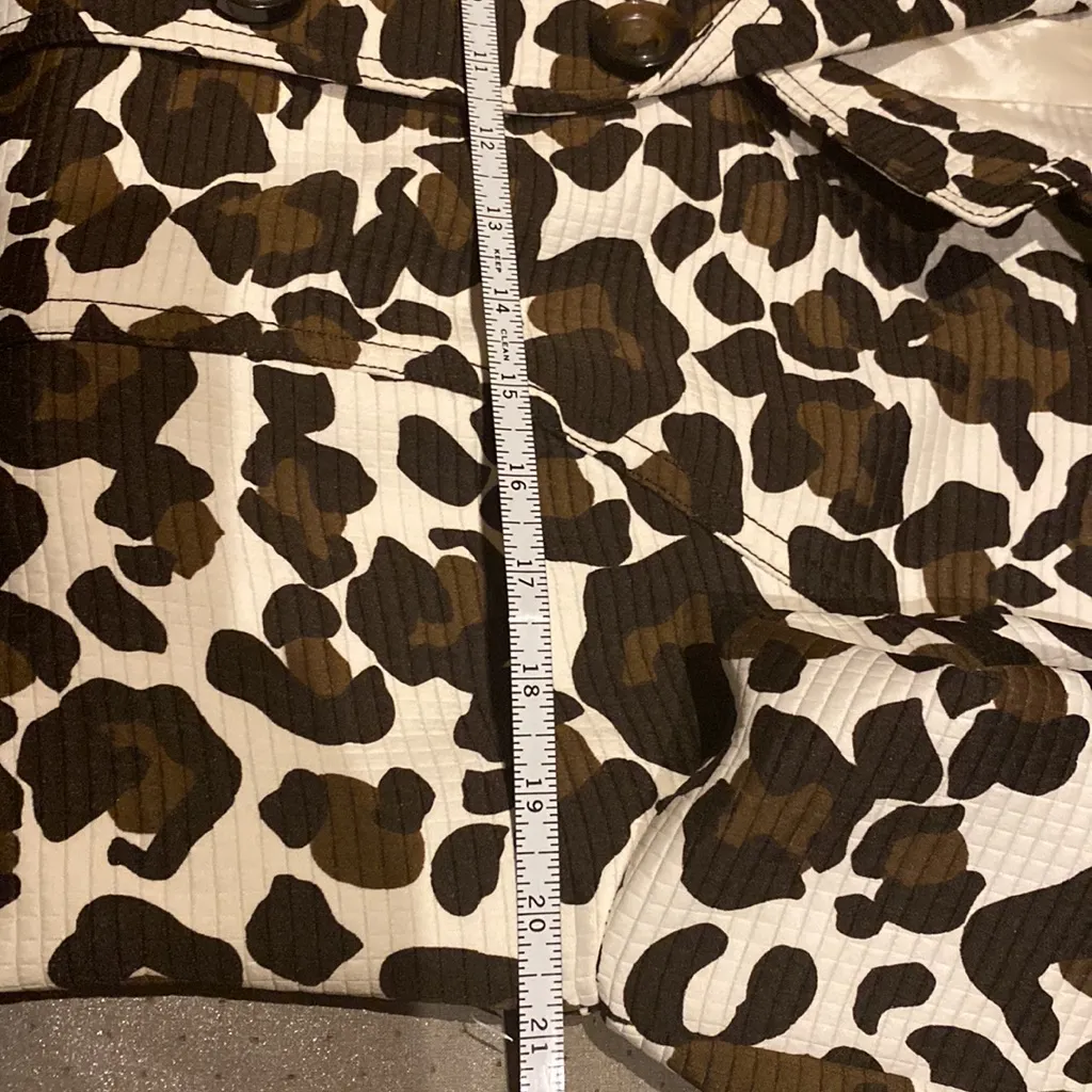 Vintage Spring Leopard print Belted Coat By Madison Sz 14 EUC Brown - Image 16