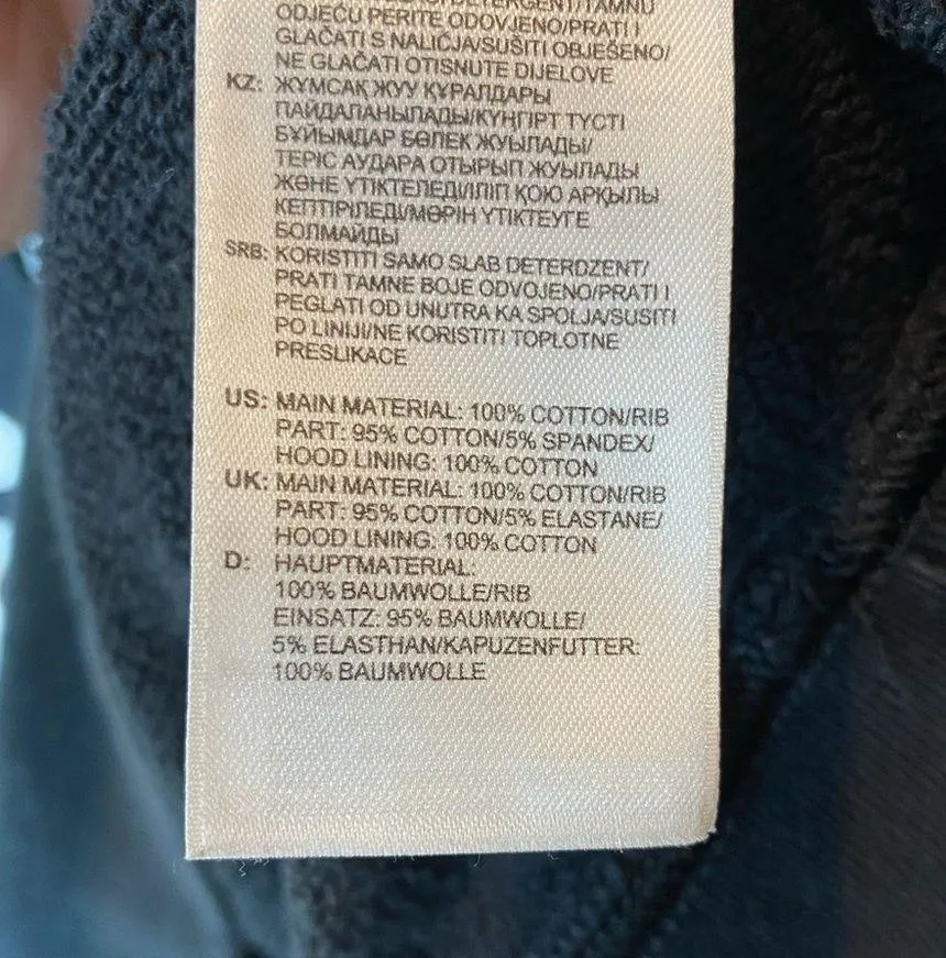 Adidas Originals large trefoil hoodie Black Size M - Image 5