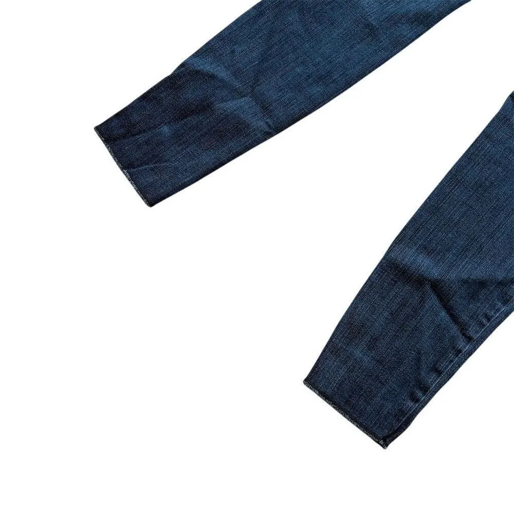 Current/Elliott Women's Ankle Skinny Jeans M Dark Blue Subtle Fading Denim - Image 5