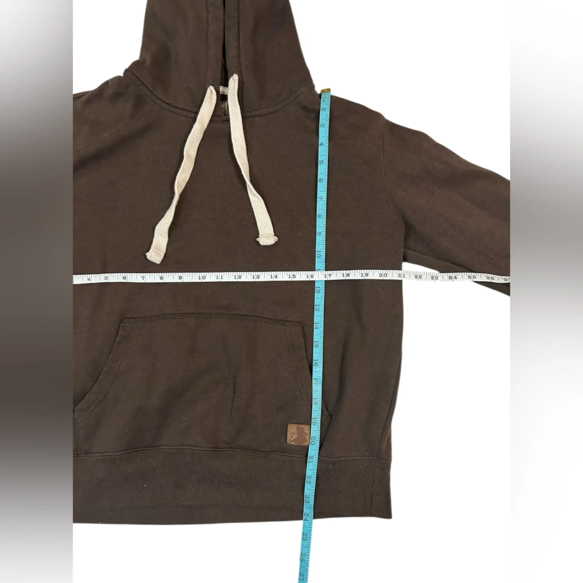 Cozy Fall Goblincore Warm Chocolate Brown Leonine Cotton Pullover Hoodies Size L Size L - Image 10