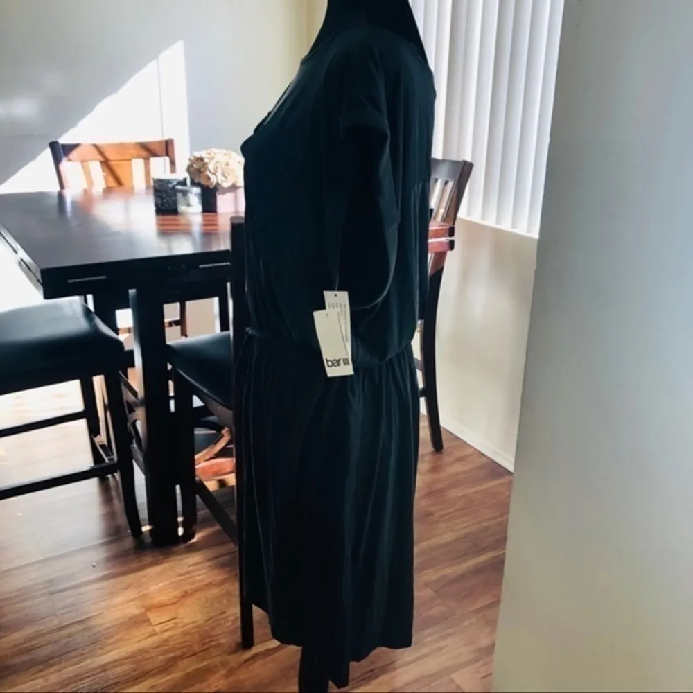 Bar III Tie Front Cuffed Sleeves Sheath Mini Dress - Image 4