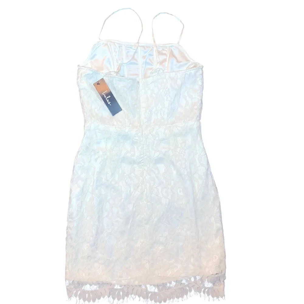 • Lulus Romantic Fate lace mini dress small - Image 3