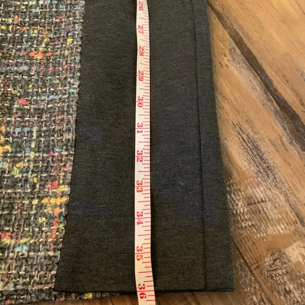 TRINA TURK Felicia Tweed Sheath Dress $348 Sz 4 Multi-Color Gray Stretch Ponte - Image 7