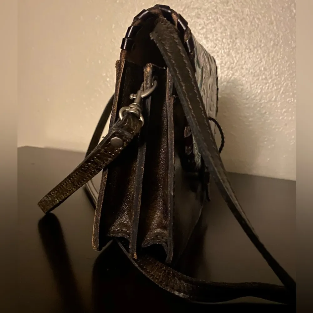 Patricia Nash Hand Tooled Leather Lanza Shoulder | Crossbody  Bag | Purse - Image 2