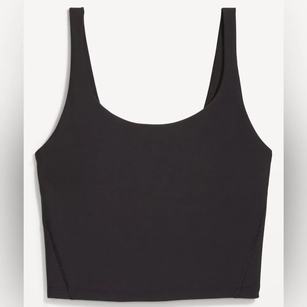 Light Support PowerSoft Longline Sports Bra Size Medium Black - Image 2