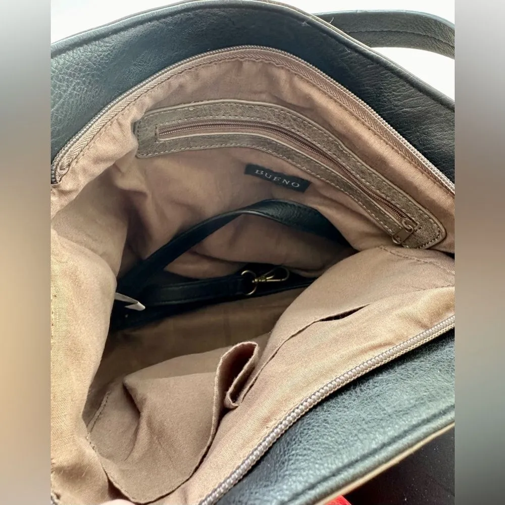 Woman’s Handbag Purse Hobo Tan Brown Black - Image 3