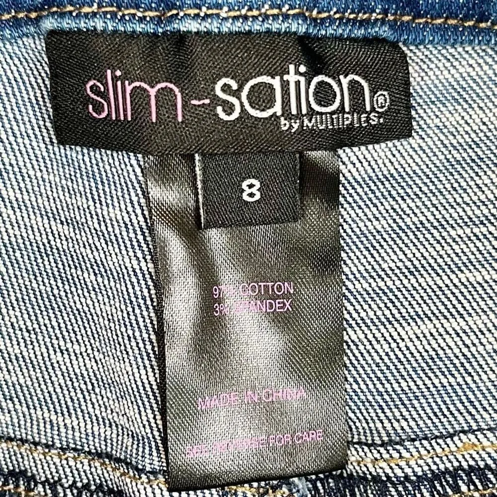 Multiples New Slim-sation By  Crop Button Up Jeans 8 - Image 6