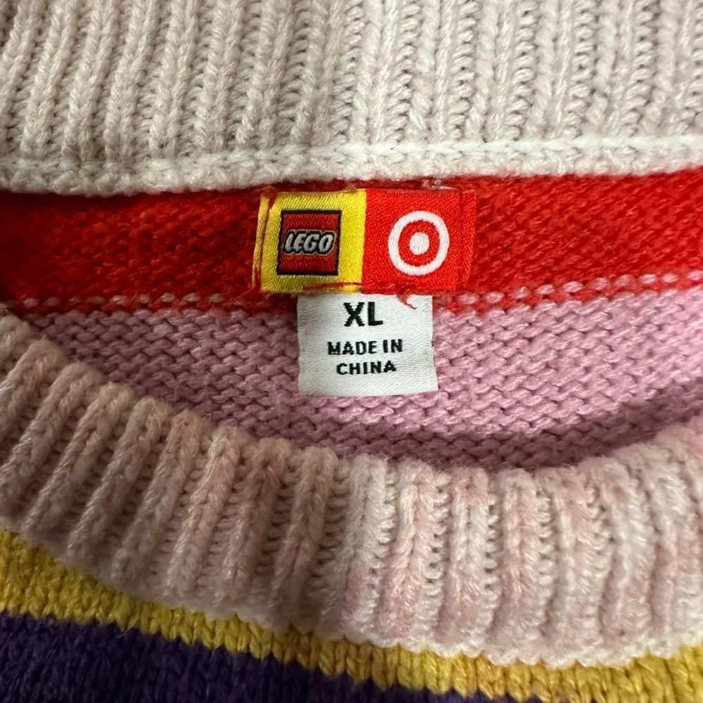 GUC Lego X Target Color Block Sweater SZ XL junior. - Image 7