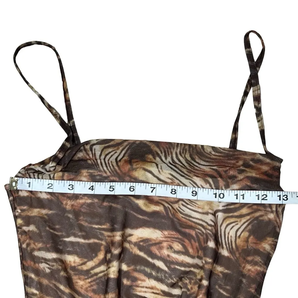 PrettyLittleThing Maxi Dress High Slit Ruching - Image 4