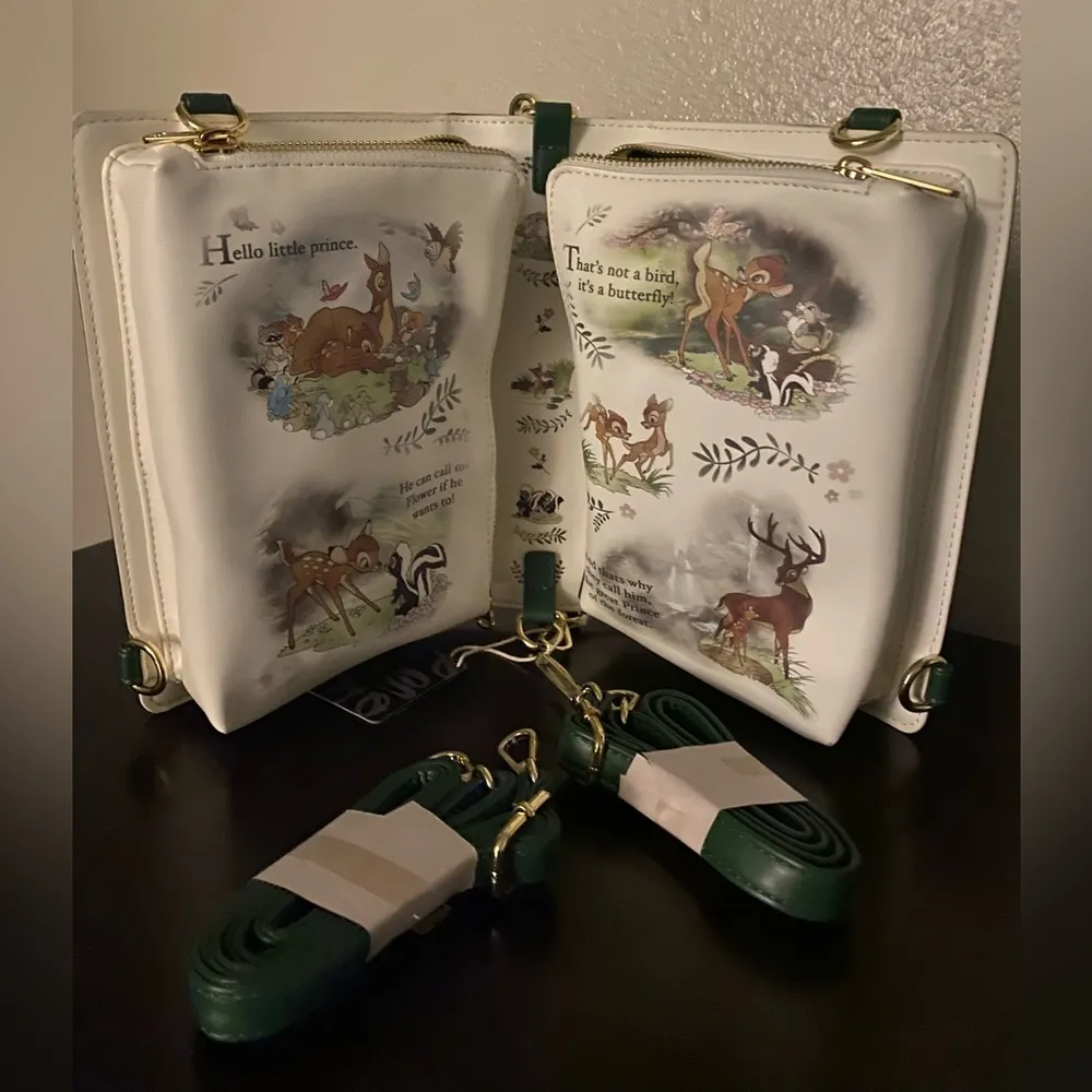 New Disney x Loungefly Bambi Story Book Cross Body Bag | Shoulder Purse - Image 7