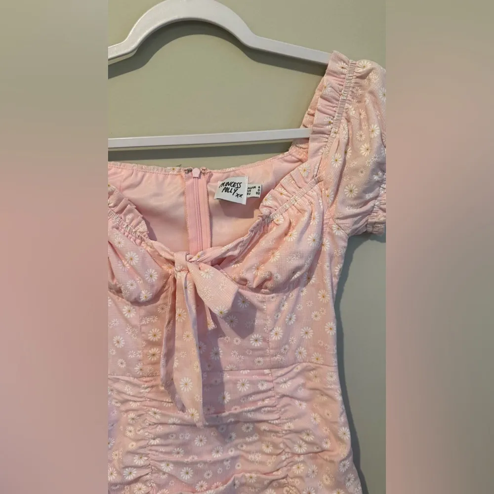 Pink mini milk dress Pink Spring Floral rushed dress size us 0/ uk 4 1823 - Image 7