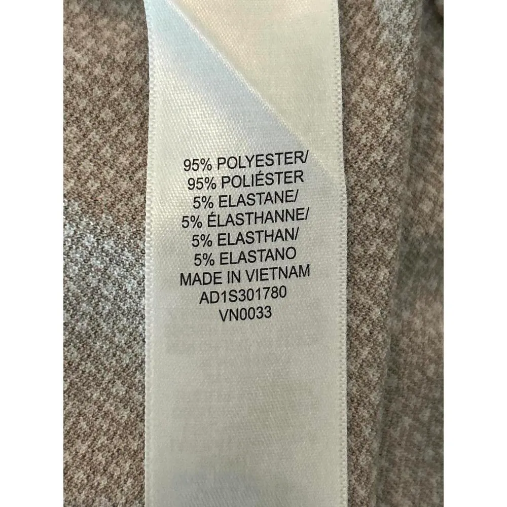 Adrianna Papell Womens Top Sz Medium Tan Short Flutter Sleeves - Image 6