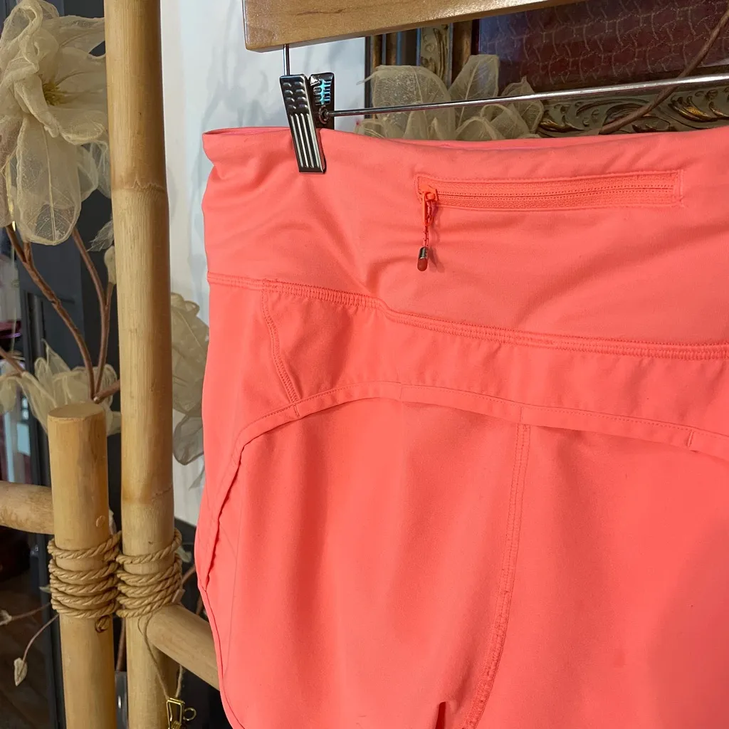 Lululemon Speed Up 4” Inseam Lined Athletic Shorts Pink/Orange/Coral - Sz 10 🧡🎀 - Image 6