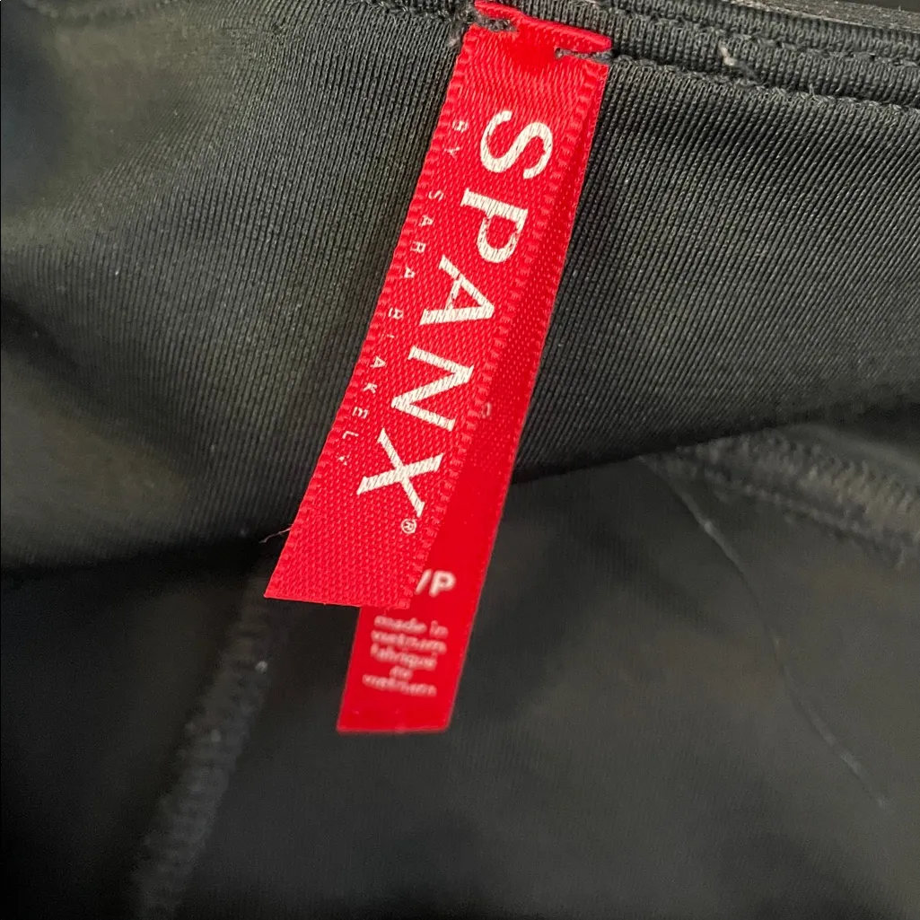 SPANX Black Faux Leather Leggings - Image 5