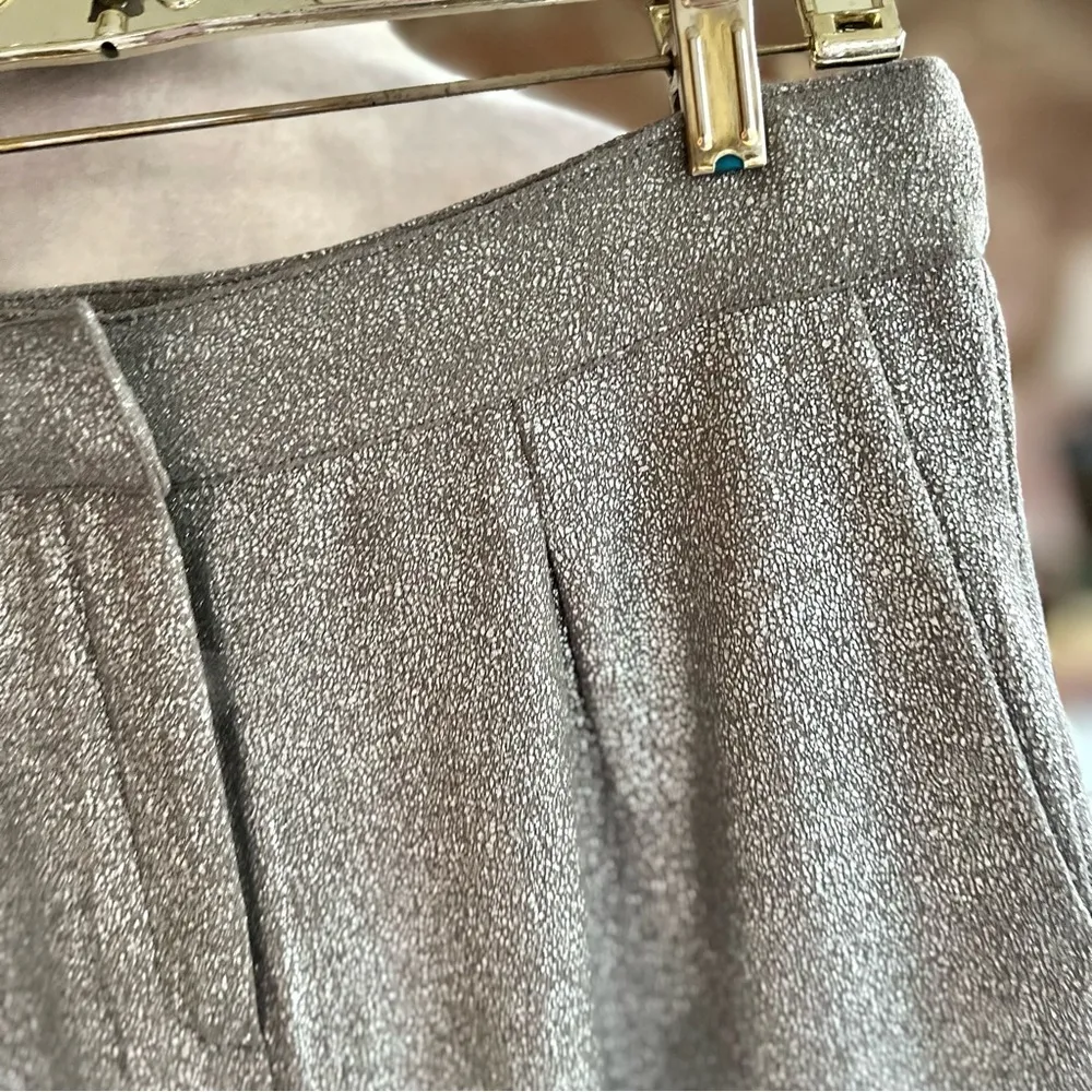 She + Sky Pants Silver Grey Shimmer Ankle NWT 8 Cocktail Party - Image 6