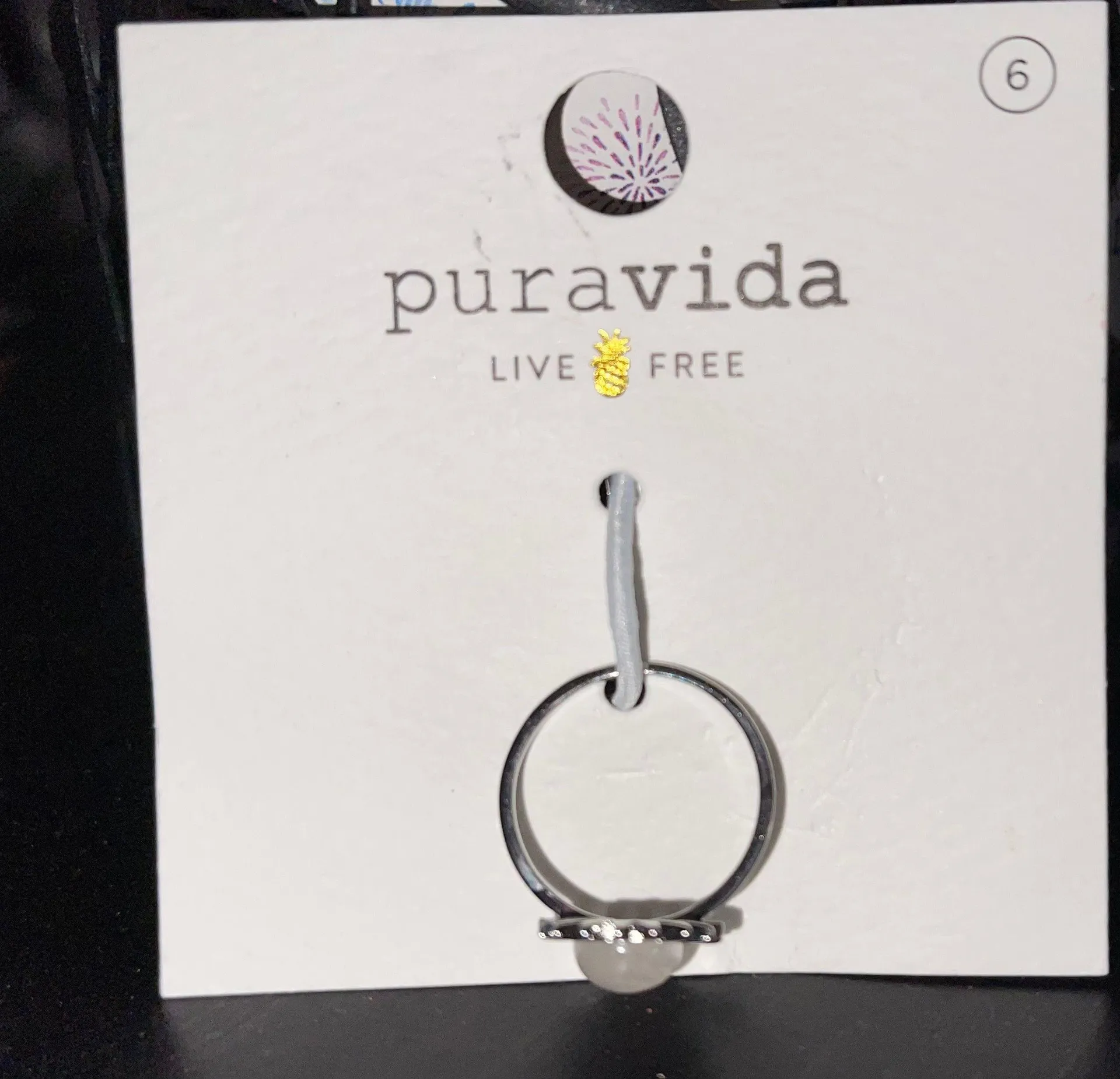 Pura Vida Moonstone Sun Ring | Size 6 - Image 2