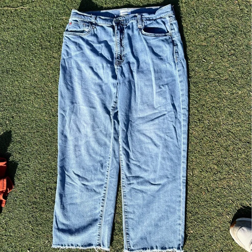 Hudson women’s casual blue chino jeans straight leg size 14 - Image 5