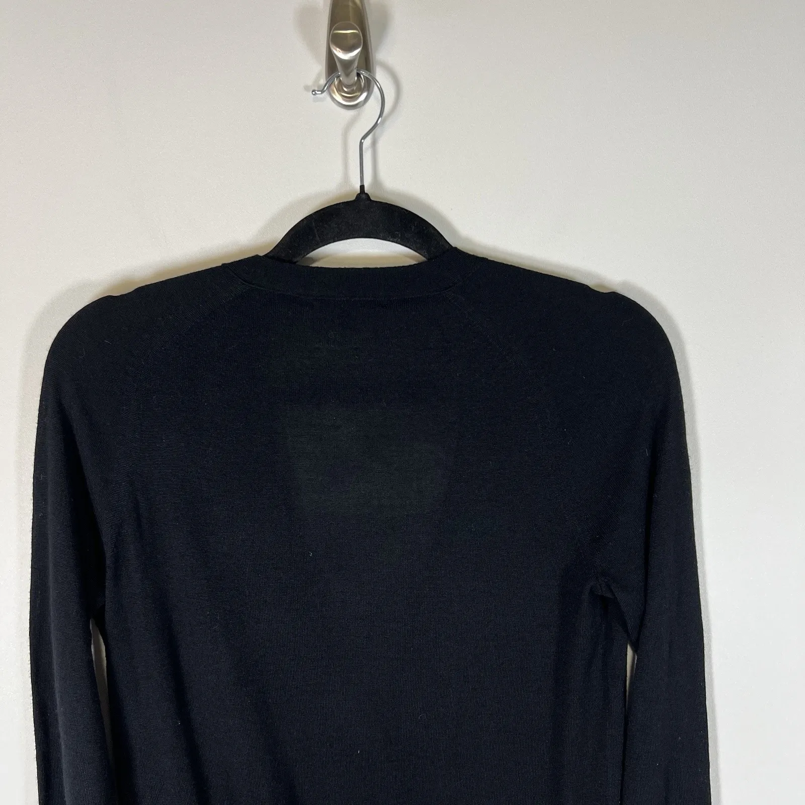 J.crew Black Merino Wool‎ Cardigan Women's Size Small Preppy Capsule Career - Image 8