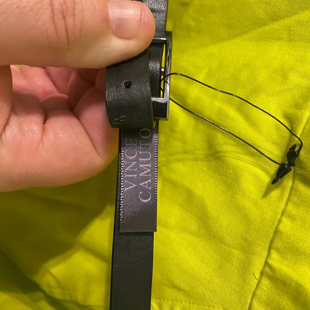 New NWT Vince Camuto Yellow Sulphur Springs Belted A-Line Midi Dress‎ Size 6 - Image 4