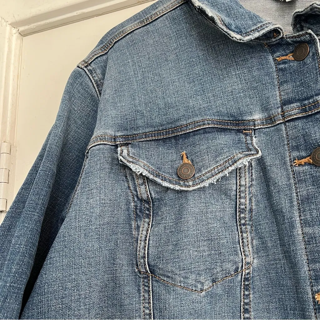 Sonoma Medium Wash Denim Jean Jacket women’s plus size 4X button - Image 2