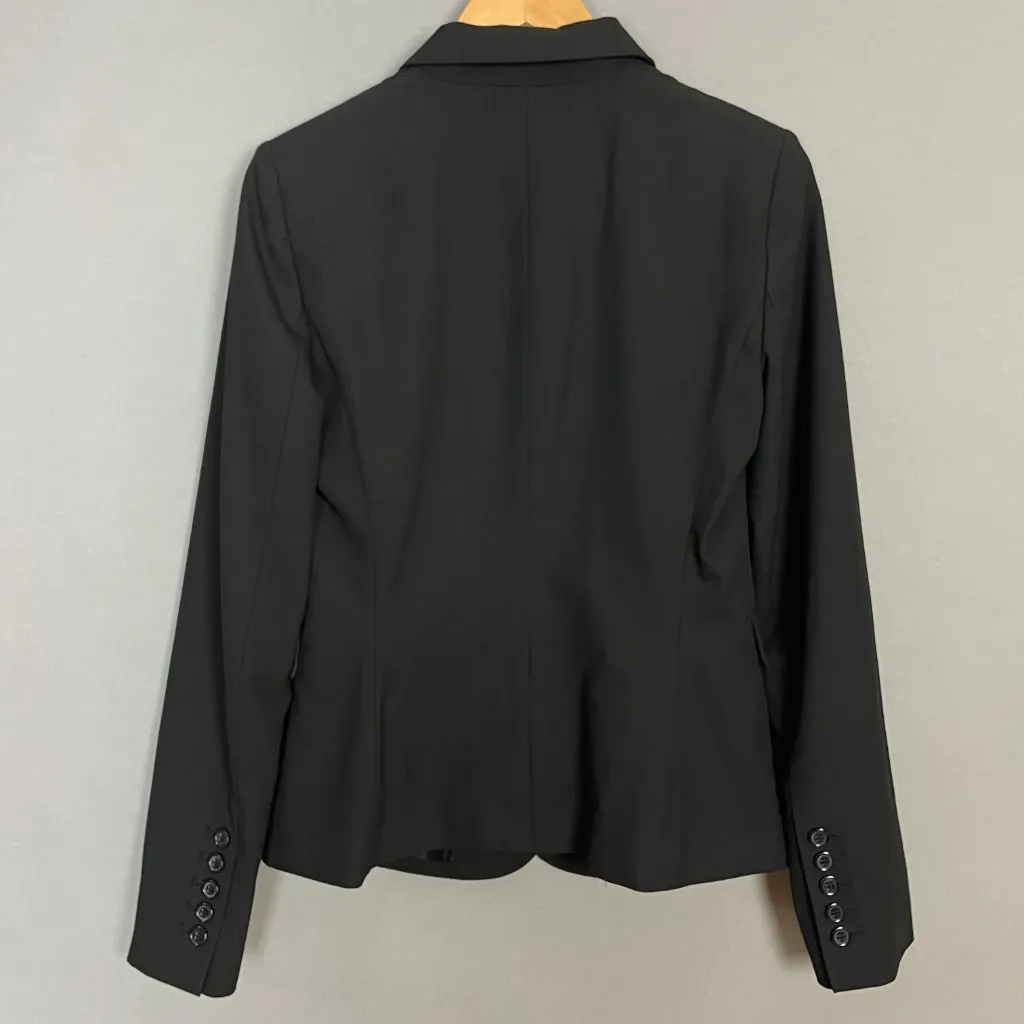 The Limited Blazer Women Black Tailored Size 4 Stitching Detail Interview Career - Image 2