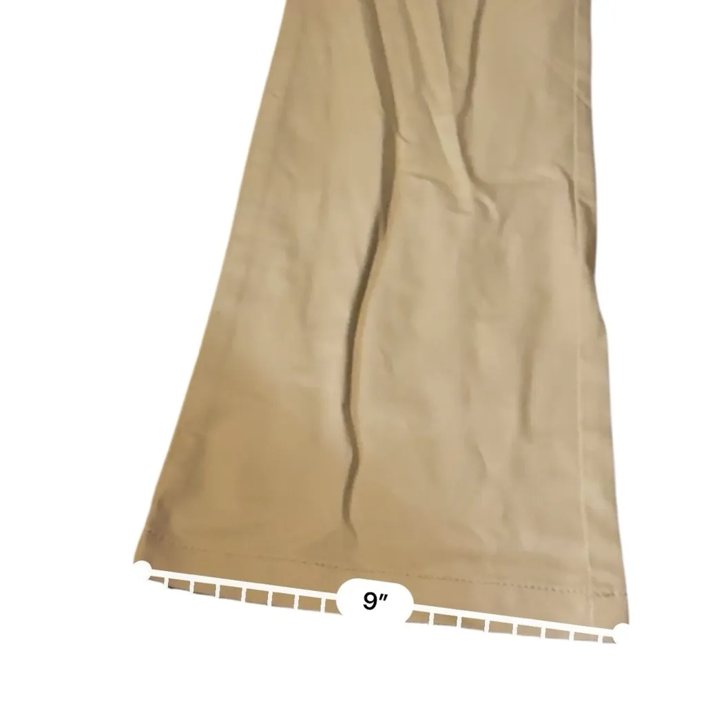 Old Navy NWT Flare Pants Women’s Size 16‎ Tan High Rise Adjustable Waist Casual - Image 12
