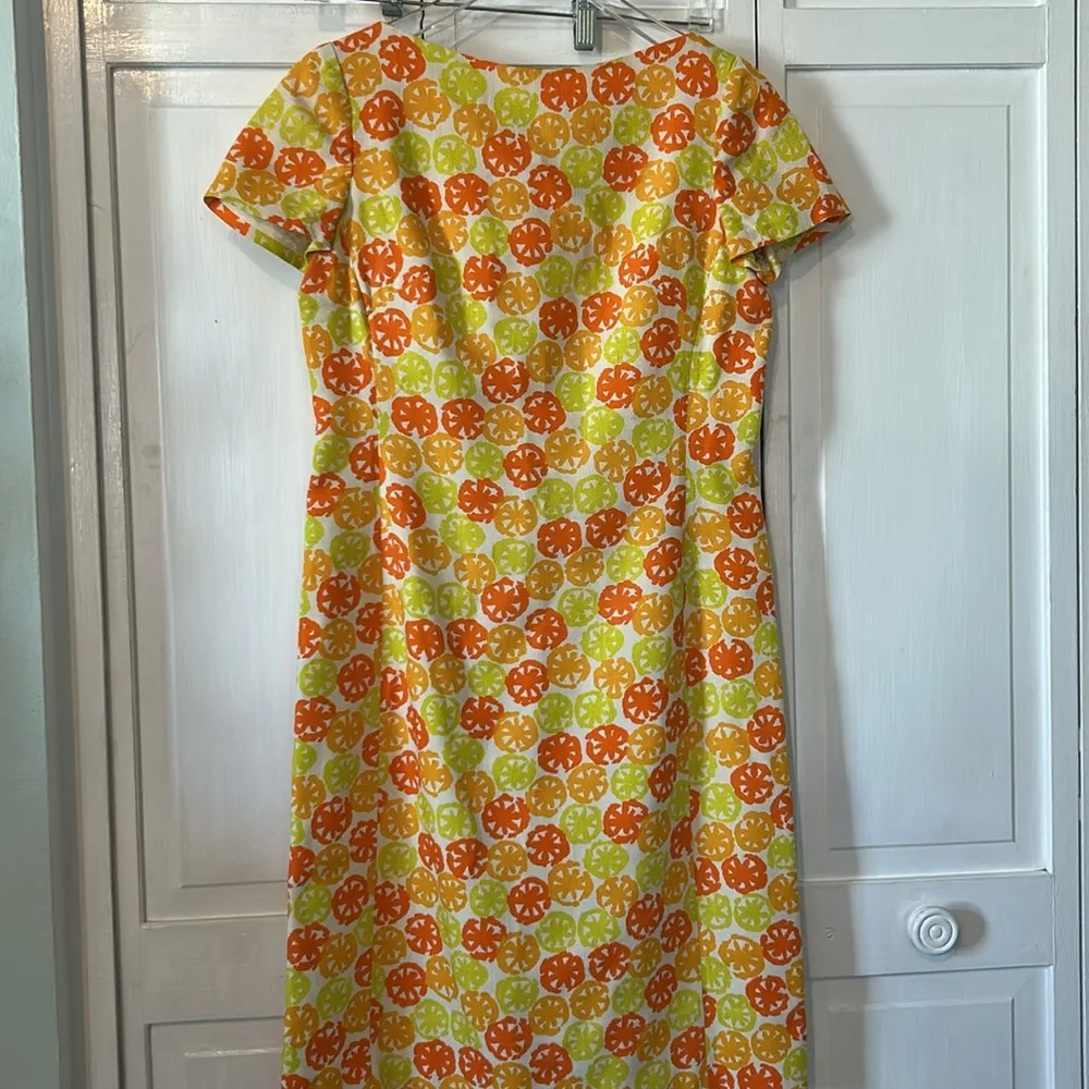 Vintage citrus dress Orange Size M - Image 11