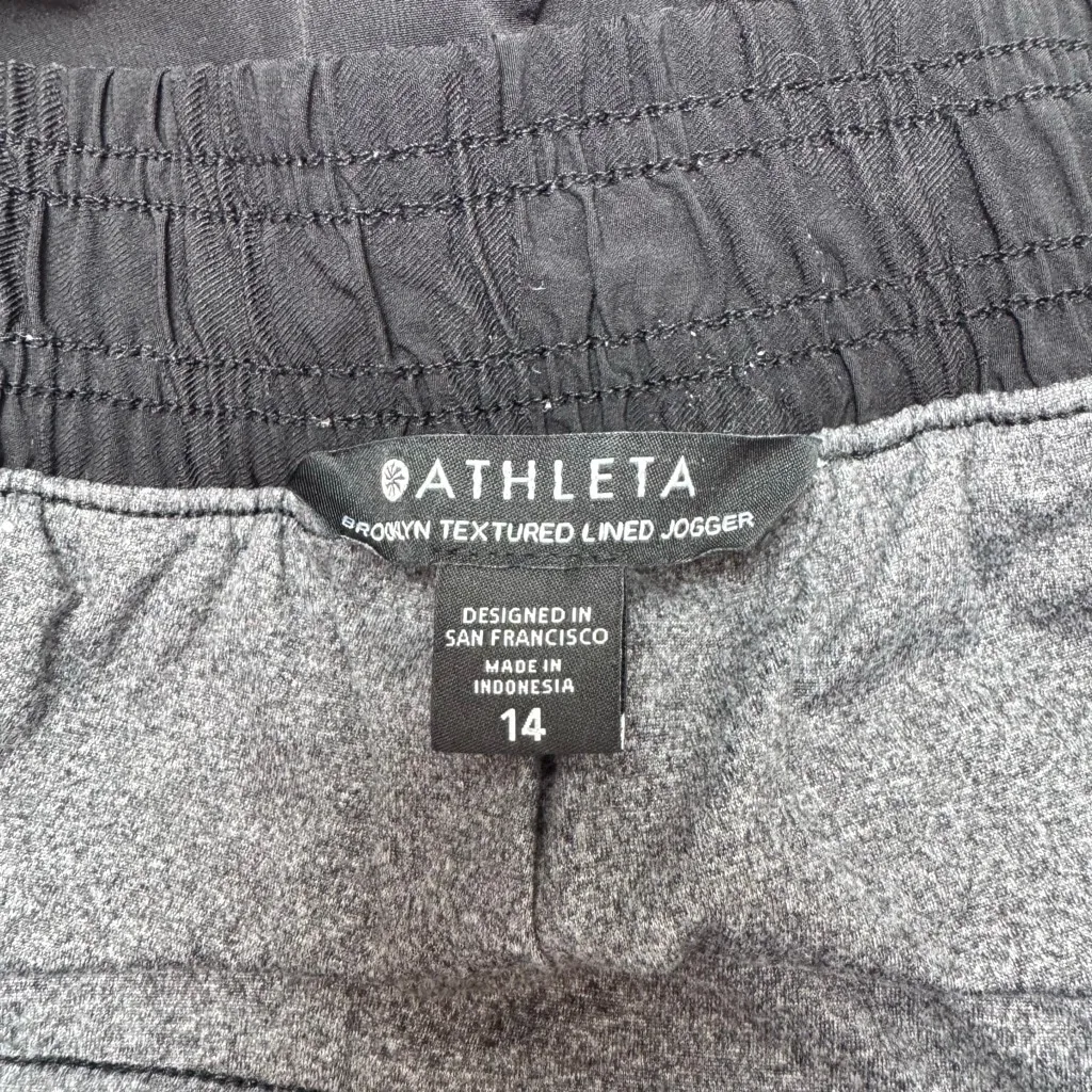 Athleta Brooklyn Lined Jogger Pants 14 Black Textured Camo - Image 5