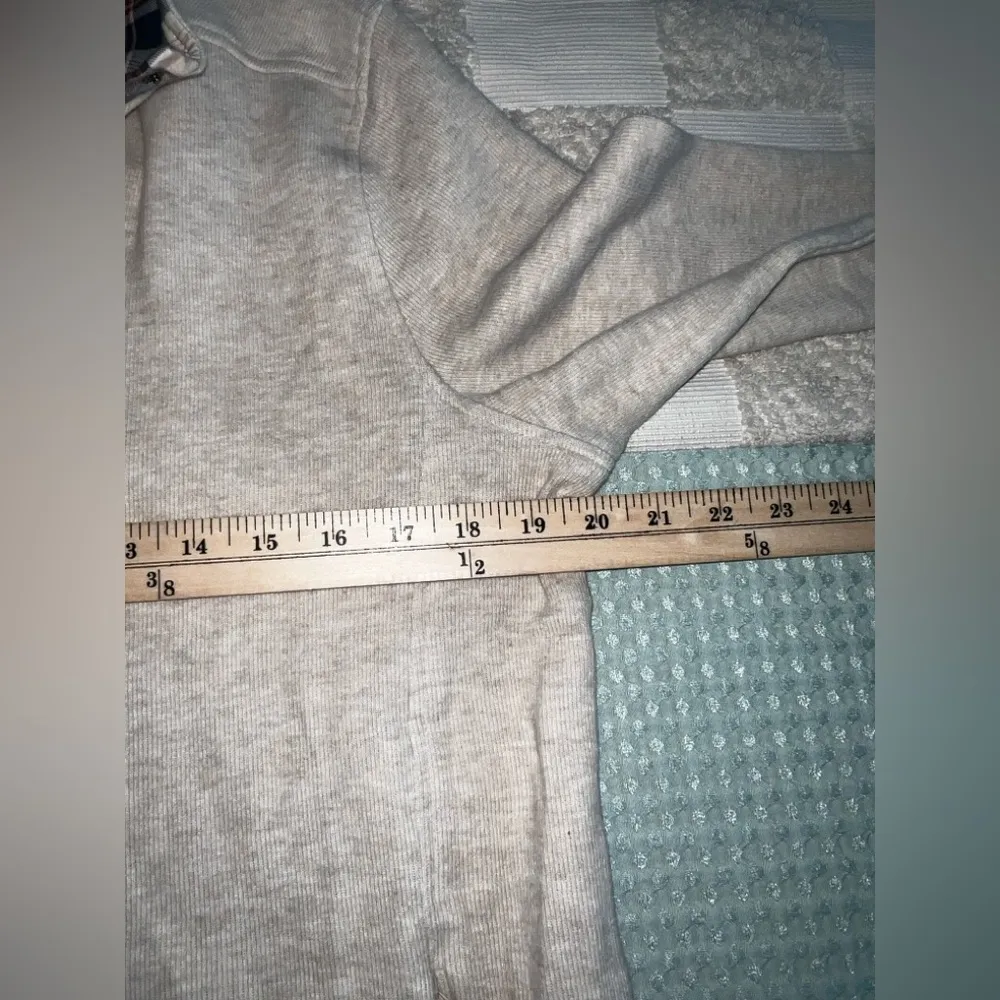 Orvis Signature Women's Softest Print-Trimmed Quarter-Zip Sweatshirt size M - Image 3