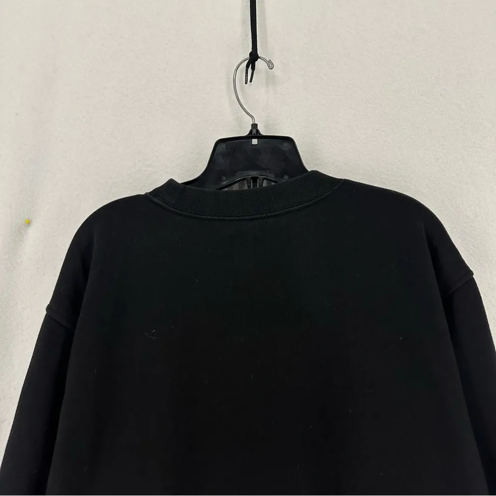 Gap Basic Crewneck Sweatshirt Womens Medium Black - Image 9