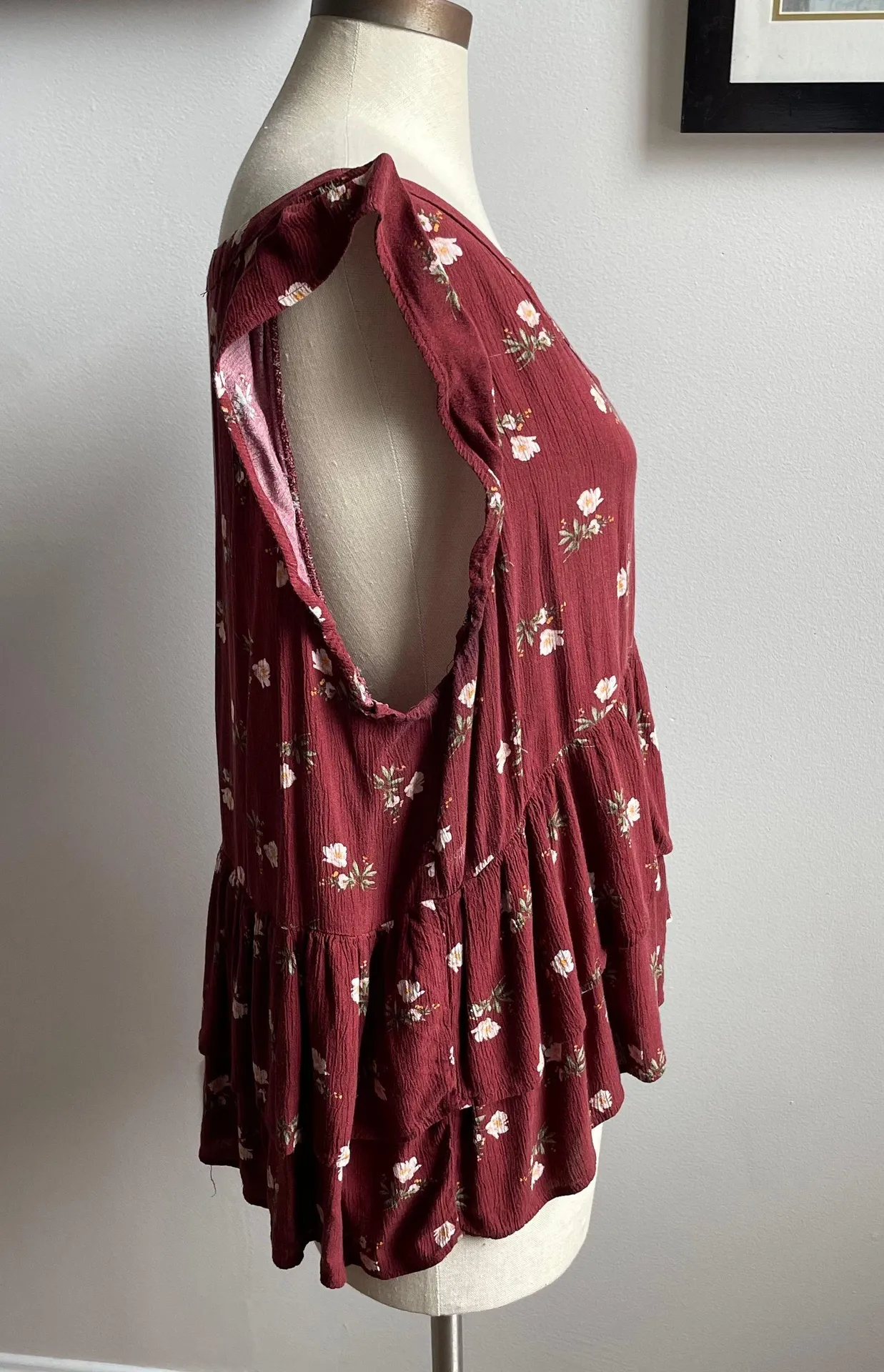 American Eagle  Floral Blouse - Image 2