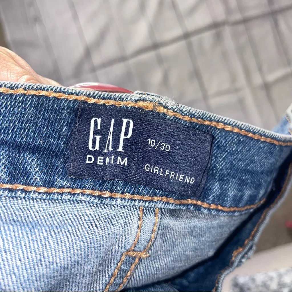 GAP Distressed Girlfriend Jeans - Image 5