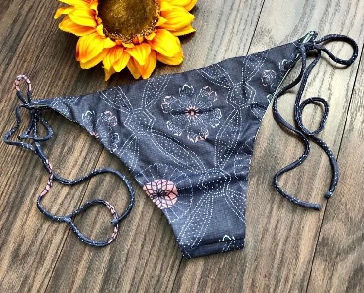 TAVIK JAX YOKOTA FLORAL Side Tie Bikini Bottoms LARGE - Image 6