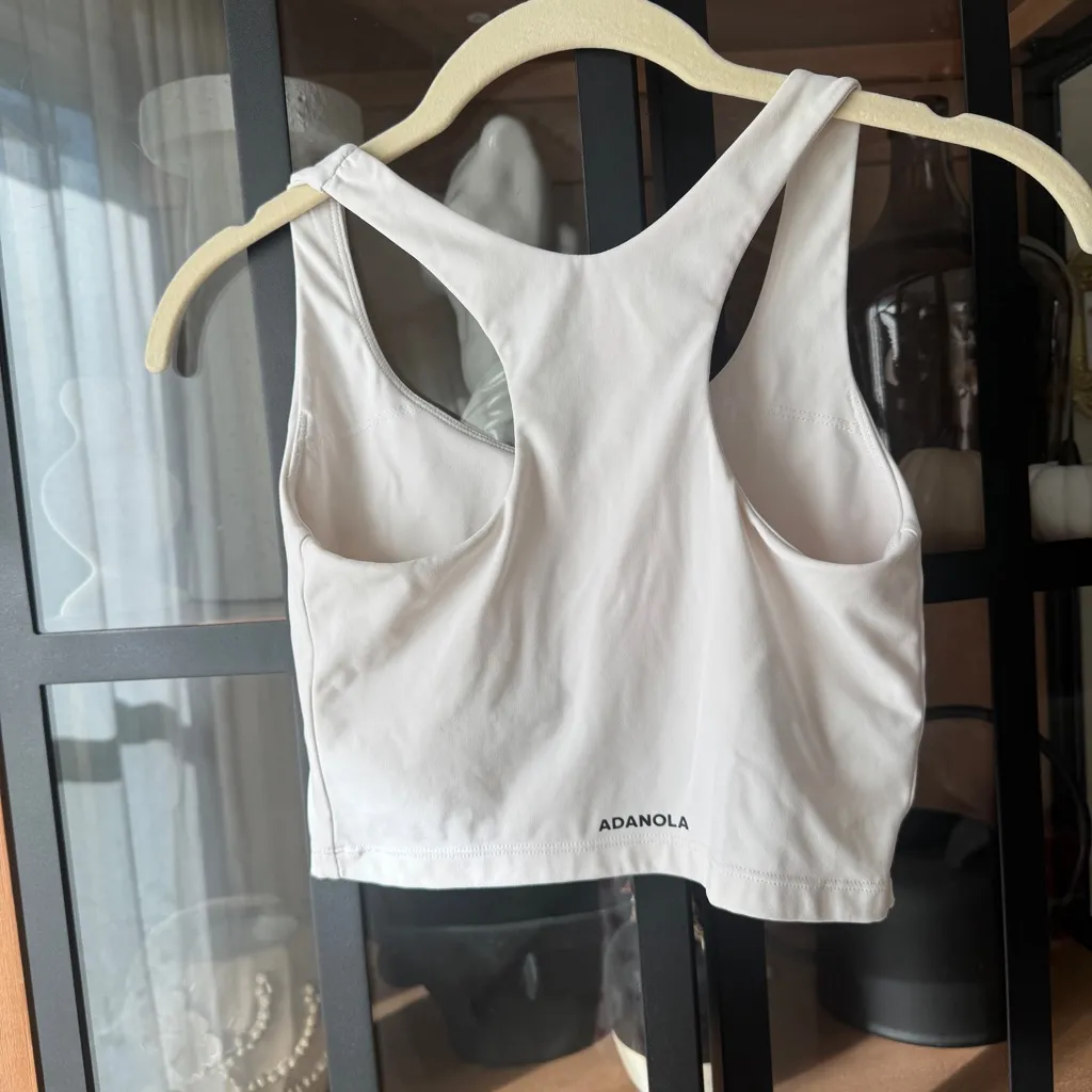 Adanola Tennis Collection V Neck Bralette sports bra tank top racerback scoop - Image 2