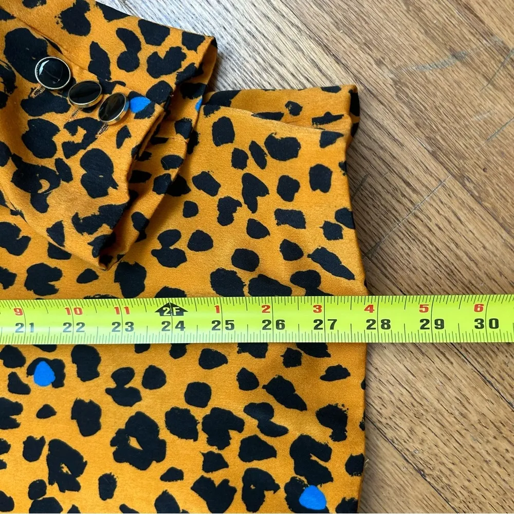 House Of Harlow x Revolve | Talia Jacket Leopard Print Open Blazer Size S Orange - Image 10