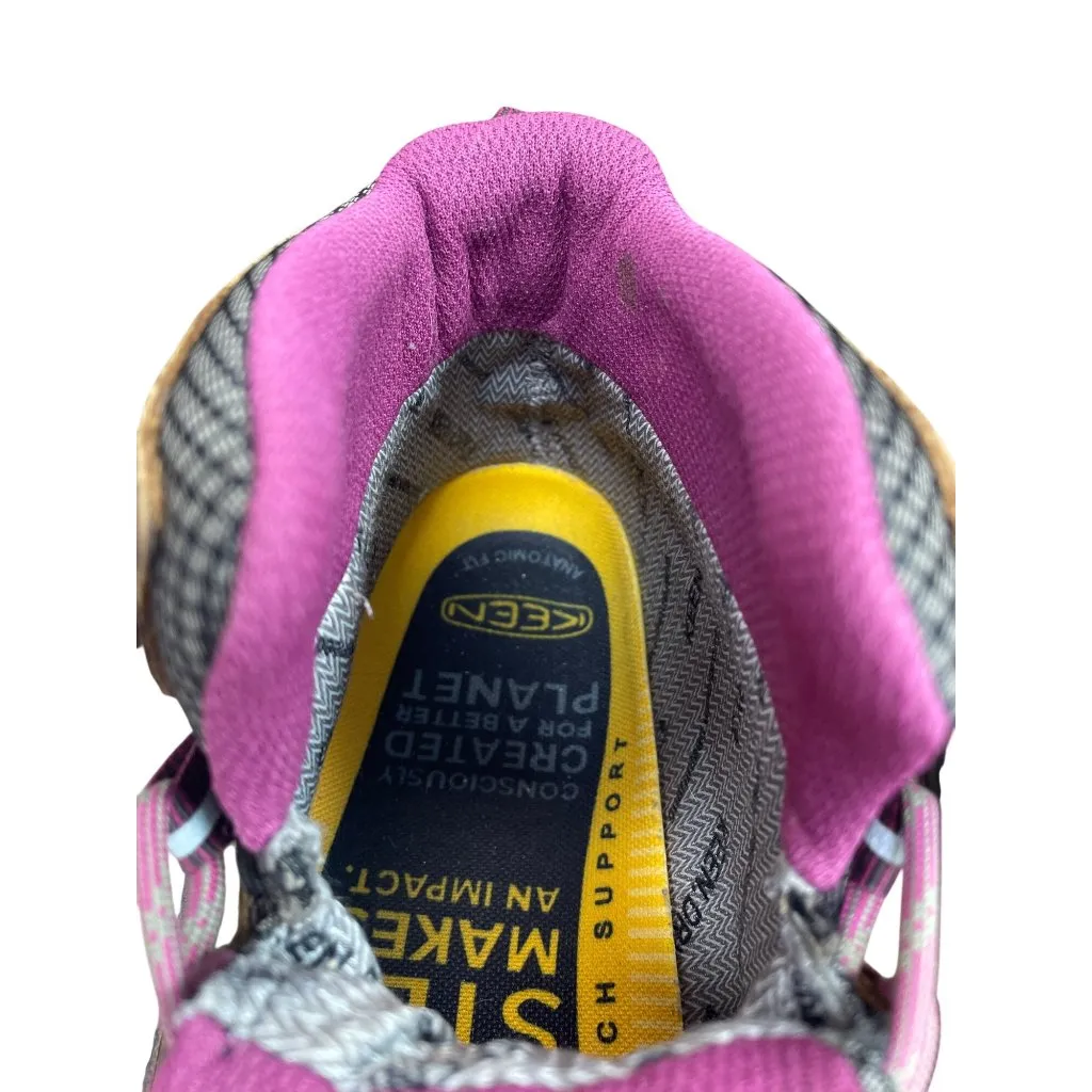 Keen Dry Womans Brown Pink Suede Waterproof Hike Boots Sz 10 SKU 9581 - Image 8