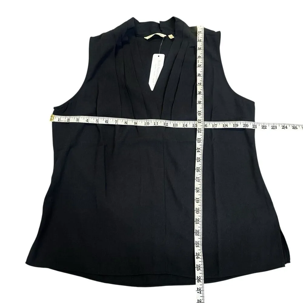 NEW Soft Surroundings Akira Tank Top Black Size Large - Image 6