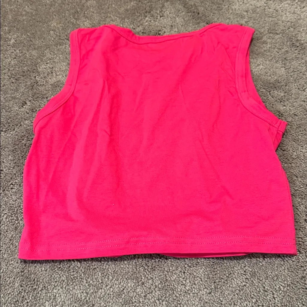 SHEIN Hot Pink Tank Top SIZE 6 (M) - Image 4