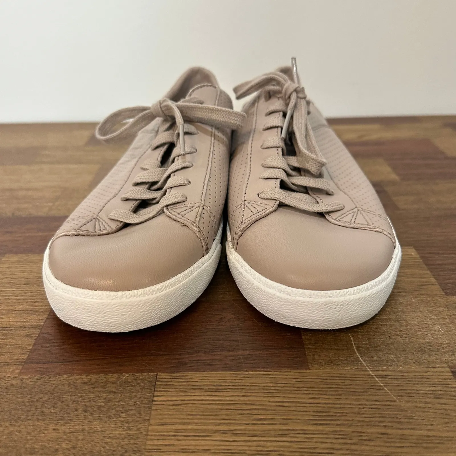 Cole Haan Womens Carrie Sneakers 8.5 Taupe Leather Snake Low Top Trainer Lace Up - Image 9