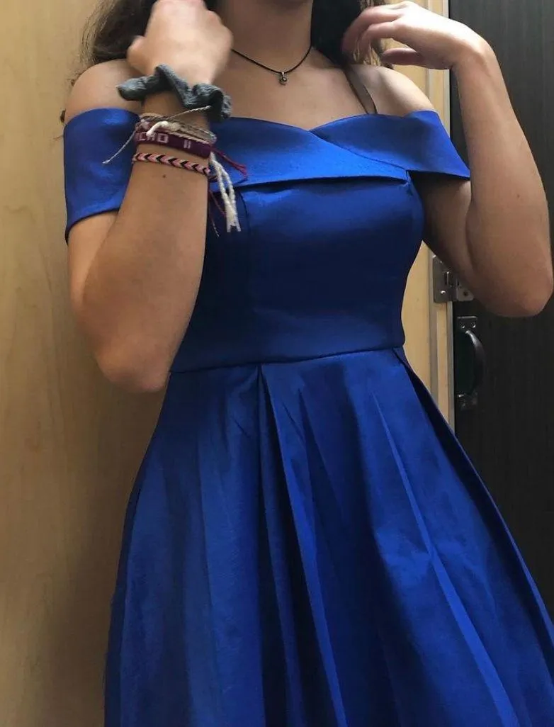 Ross Royal Blue Dress - Image 2