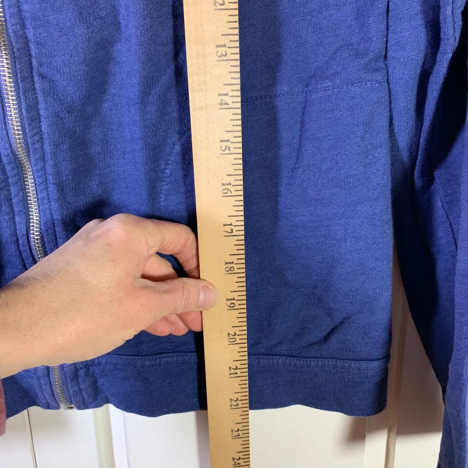 Fresh Produce Blue Zip Up Jacket Starfish Zipper Casual Comfort Women XS Coastal - Image 6