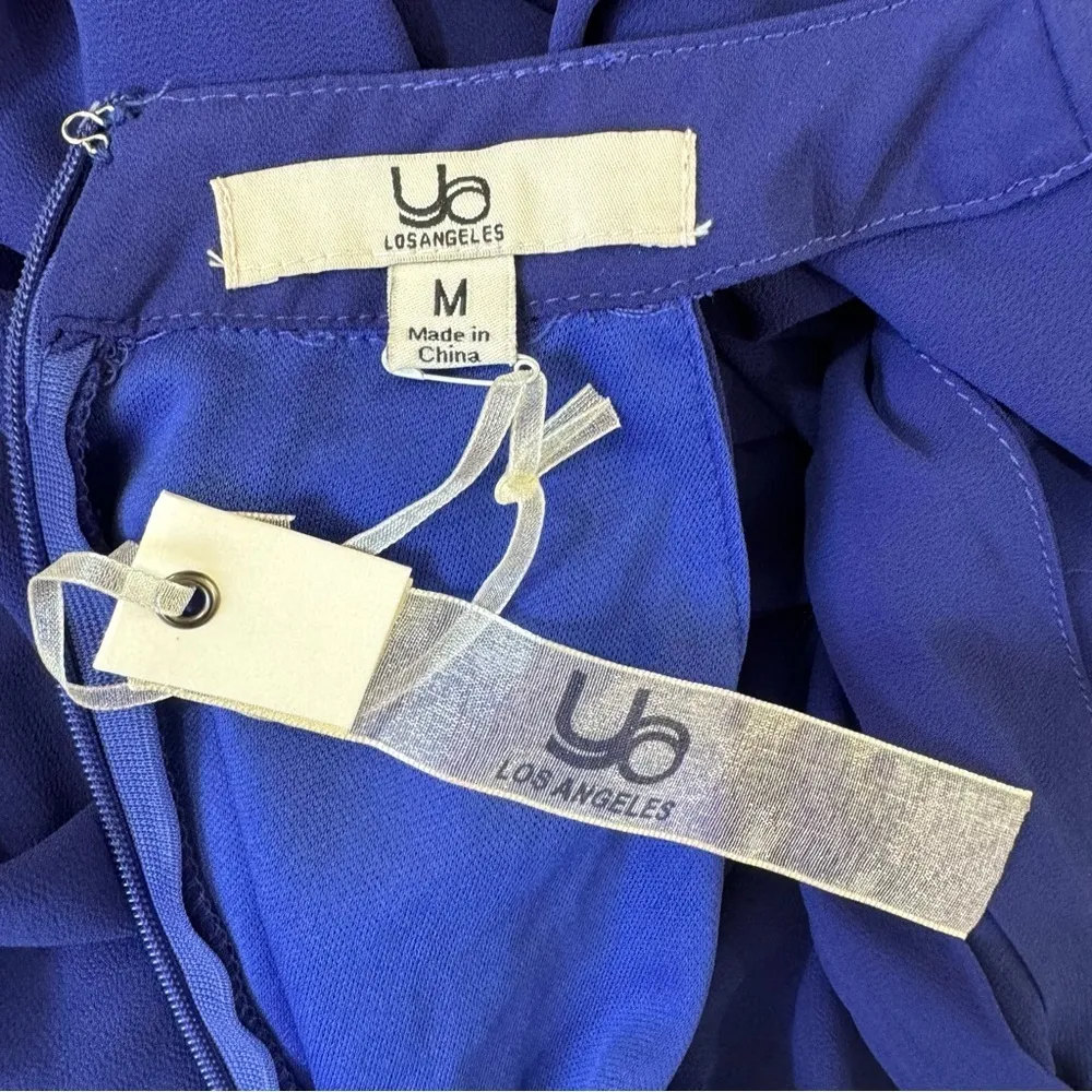 ModCloth  Halter Neckline Chiffon Maxi Dress in Deep Royal Blue M - Image 13