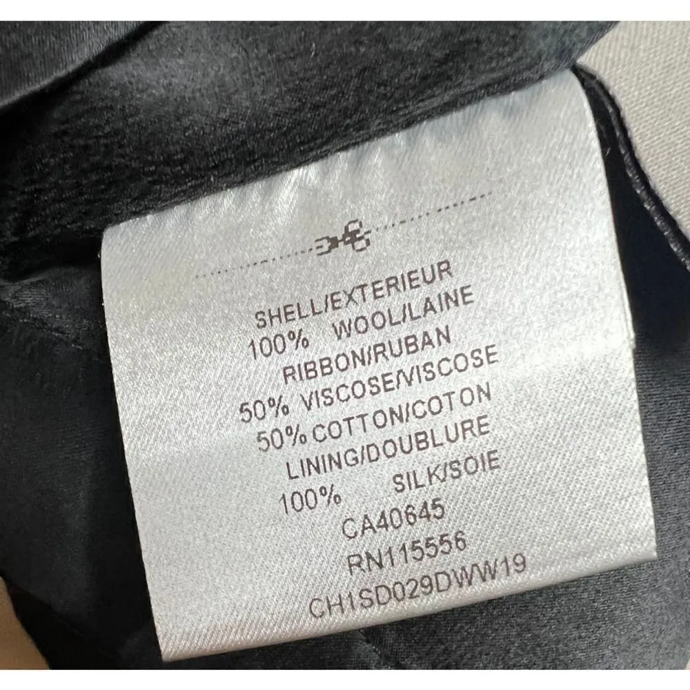 Ports 1961 Cowl Neck Sleeveless Black with Ribbon Tie Dress Sz. 6 - Image 5