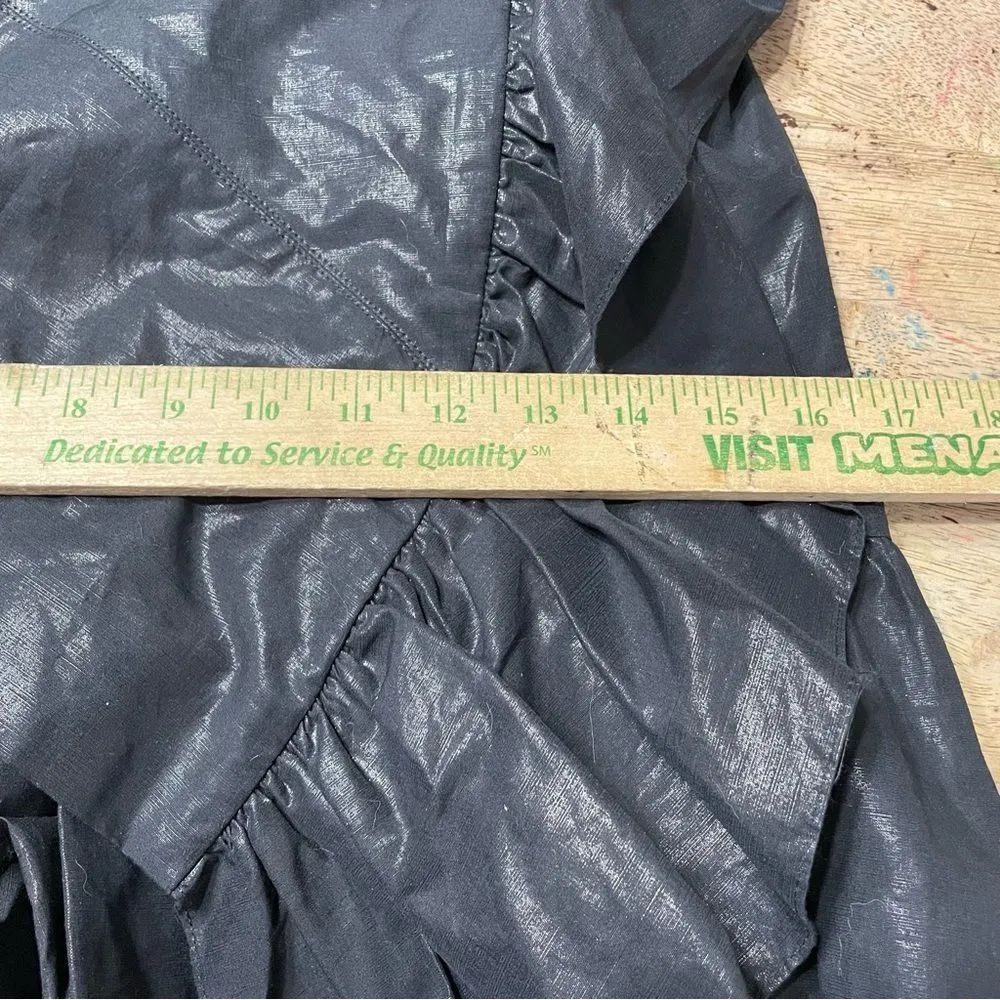 Isabel Marant one shoulder ruffle mini dress no belt‎ size 38 - Image 6