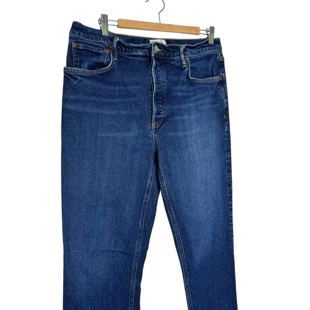 Agolde Riley Crop Dark Wash Jean - Image 2