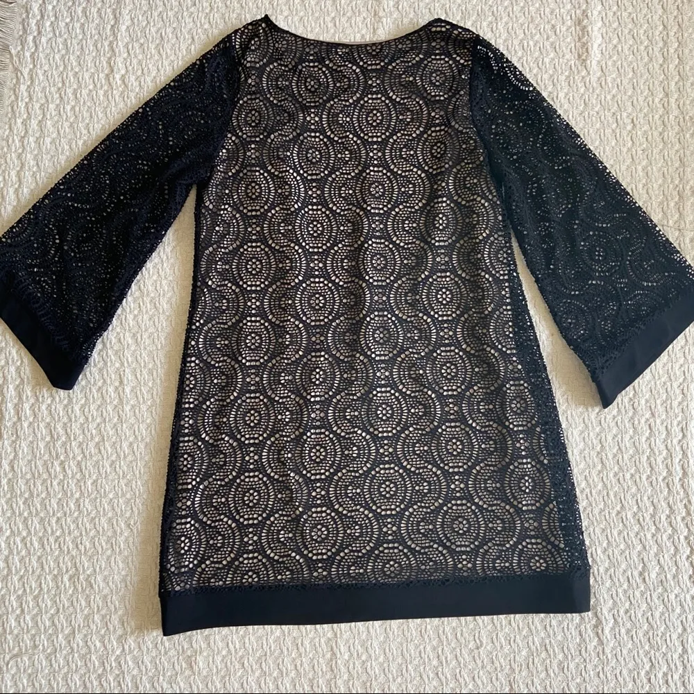 Emma & Michele Women Black Casual Dress 1X Plus - Image 9