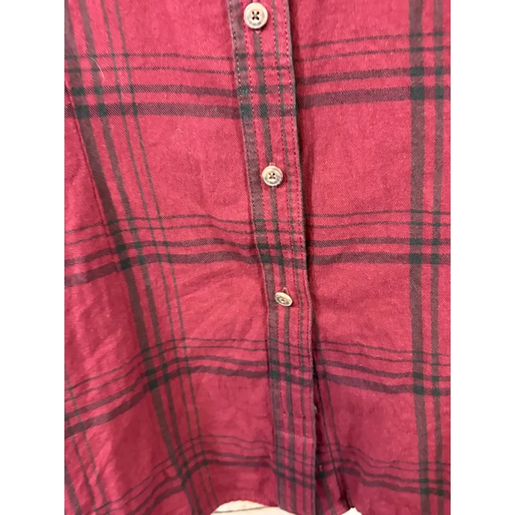 Women's Duluth Trading Red & Black Plaid Button Down Shirt 2X - Image 6