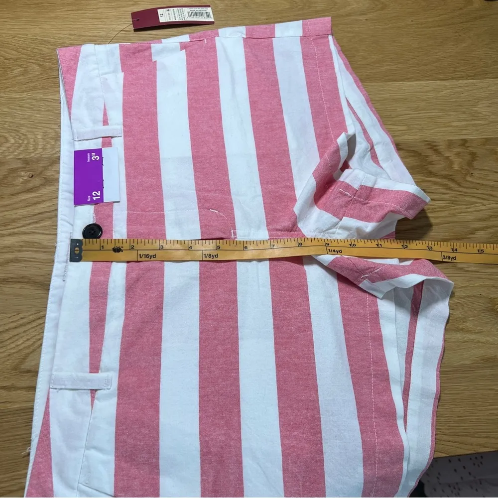 Merona 100% Cotton Nautical Striped Lightweight Shorts Preppy‎ Size 12 - Image 12